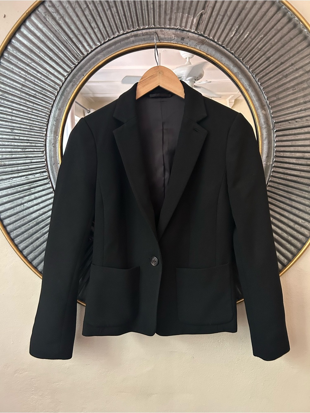 Armani Exchange Black Single-Button Women's Blazer